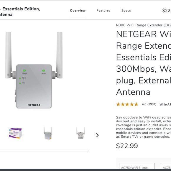 [Bundle]NETGEAR WiFi Cable Modem Router + Extender - Picture 8 of 8